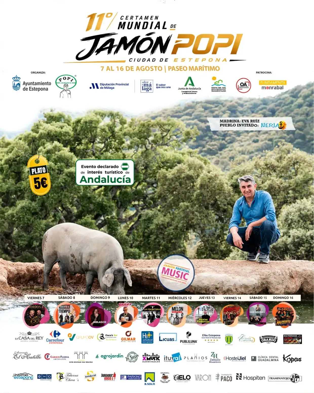 Cartel oficial del XI Certamen Mundial del Jamón Popi 2026